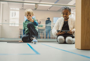 At Apple Stores, inspiring Today at Apple programming includes Kids Hour coding sessions designed to spark imagination and creativity.