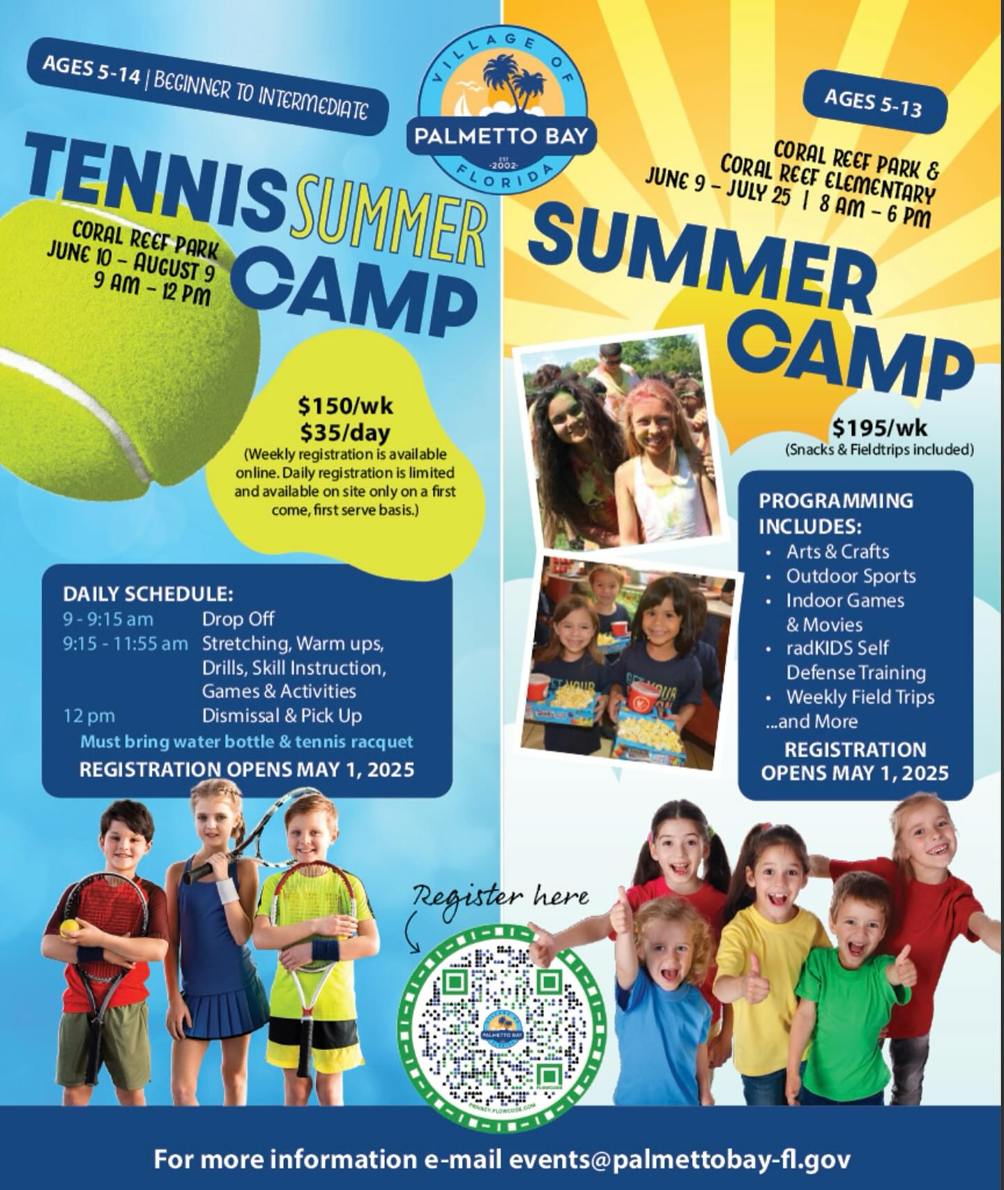 Summer camp and tennis camp options in @villageofpalmettobay ☀️ Check out their full page in our May editions for more information! ☀️
#tenniscamp #tennismiami #summercamp2025 #summercampmiami #summertimefun #miamikids #miamiparents #schoolsoutforsummer #miami #southflorida #palmettobay #villageofpalmettobay #tennisfun #pinecrest #miamiparks #coralreefpark #summerfun2025 #cutlerbay #communitymagazine